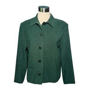 Briggs New York Emerald Green Jacket Petite Medium
